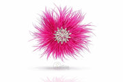 Brosa  Decorativa Din Pene De Strut  15cm – Accesorii Elegante Pentru Tinute Speciale mercerie saturn 