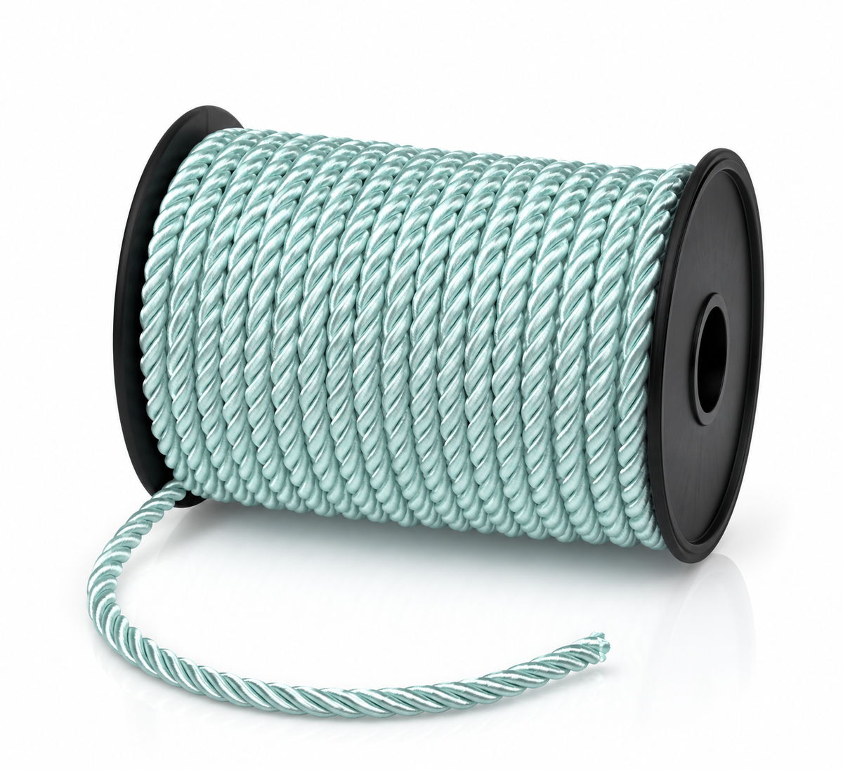Snur Rasucit din Poliester 6 mm – Rolă 25 m – Accesoriu Decorativ Textil