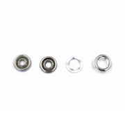 Capse Albe Metalice Tip Bebe /Snap/4Piese/pereche marime 8.2mm Interior 1440 Perechi/Pungă–Inoxidabile (Nu Ruginesc)