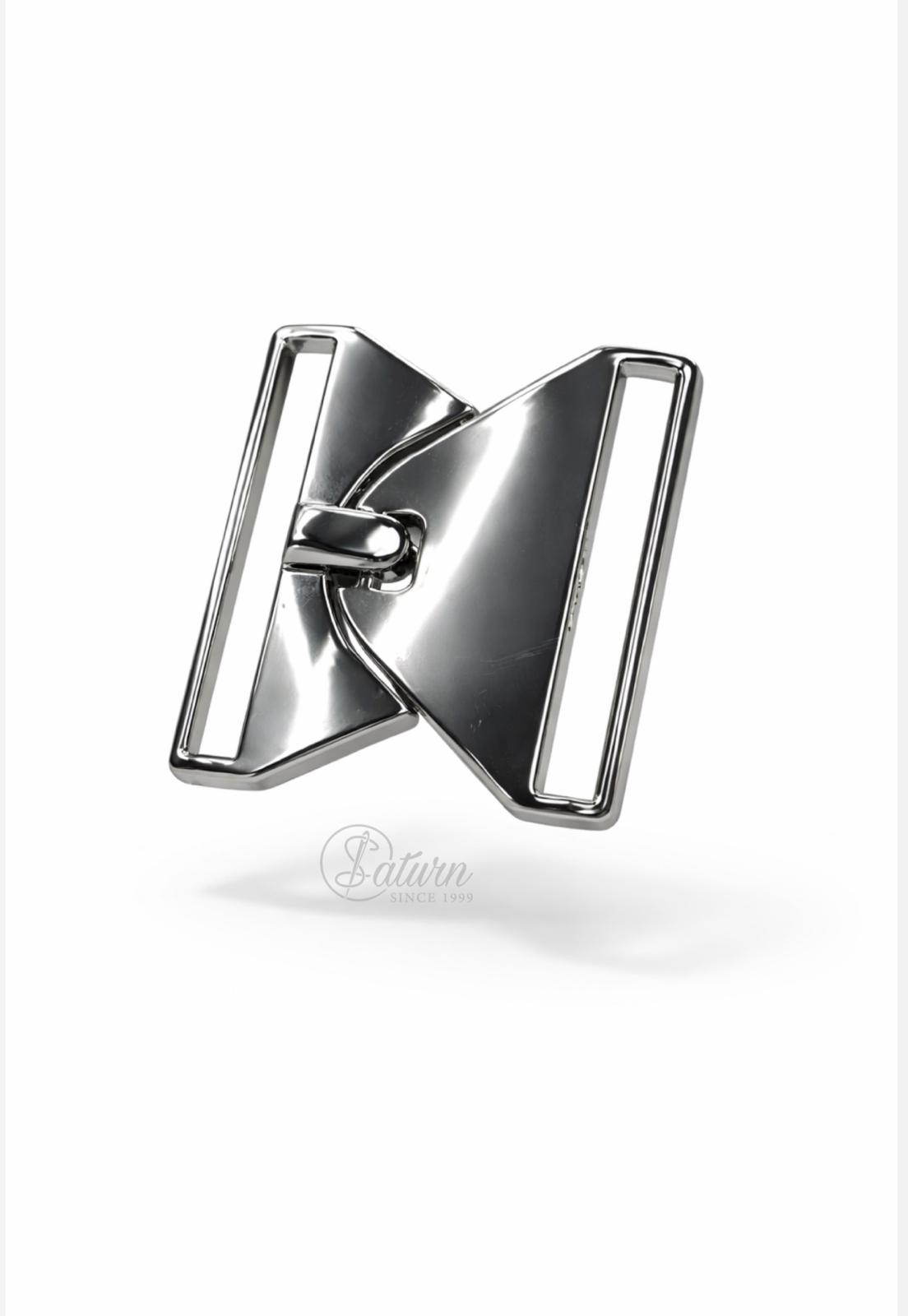 Catarama Metalica Argintie 4,5 x 4 cm – pentru Curele, Genti si Accesorii mercerie saturn catarame