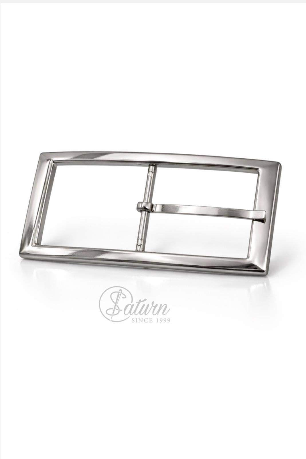 Catarama metalica argintie/aurie  dreptunghiulara 11x5.5 cm pentru curele late mercerie saturn 