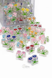 Ciresi acrilici colorati 2.5 cm pentru bratari si coliere set 120 buc margele decorative