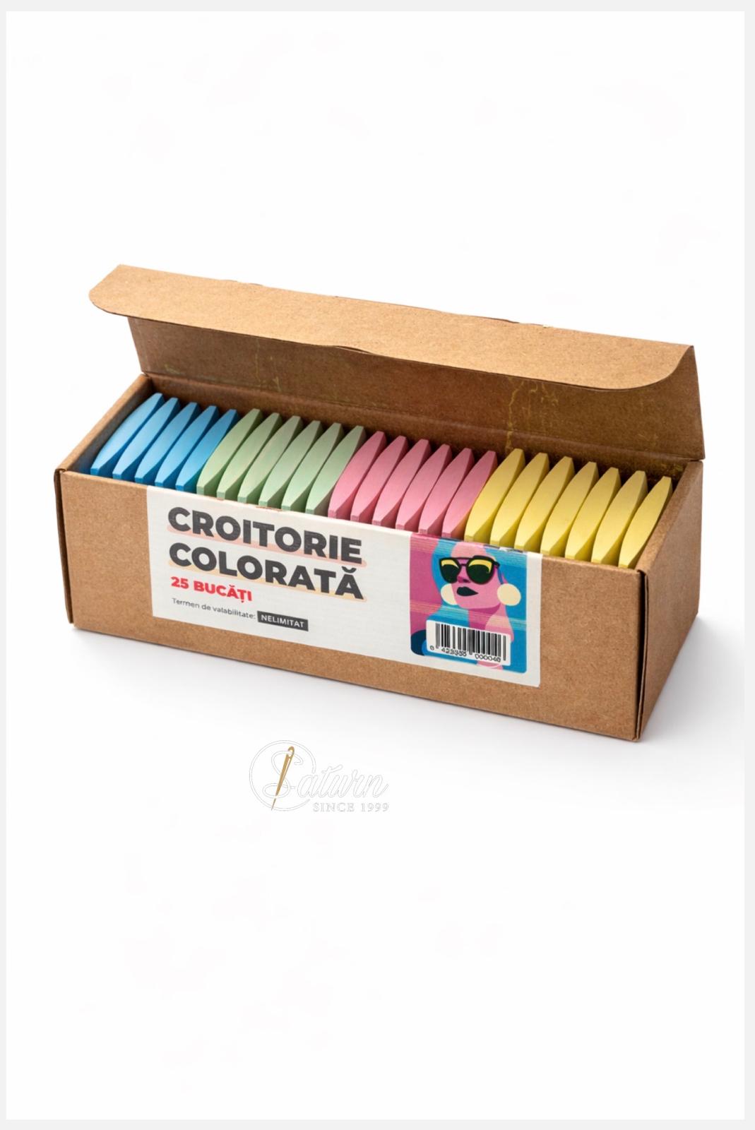 Creta Colorata  Romaneasca (25buc/cutie) critorie mercerie saturn