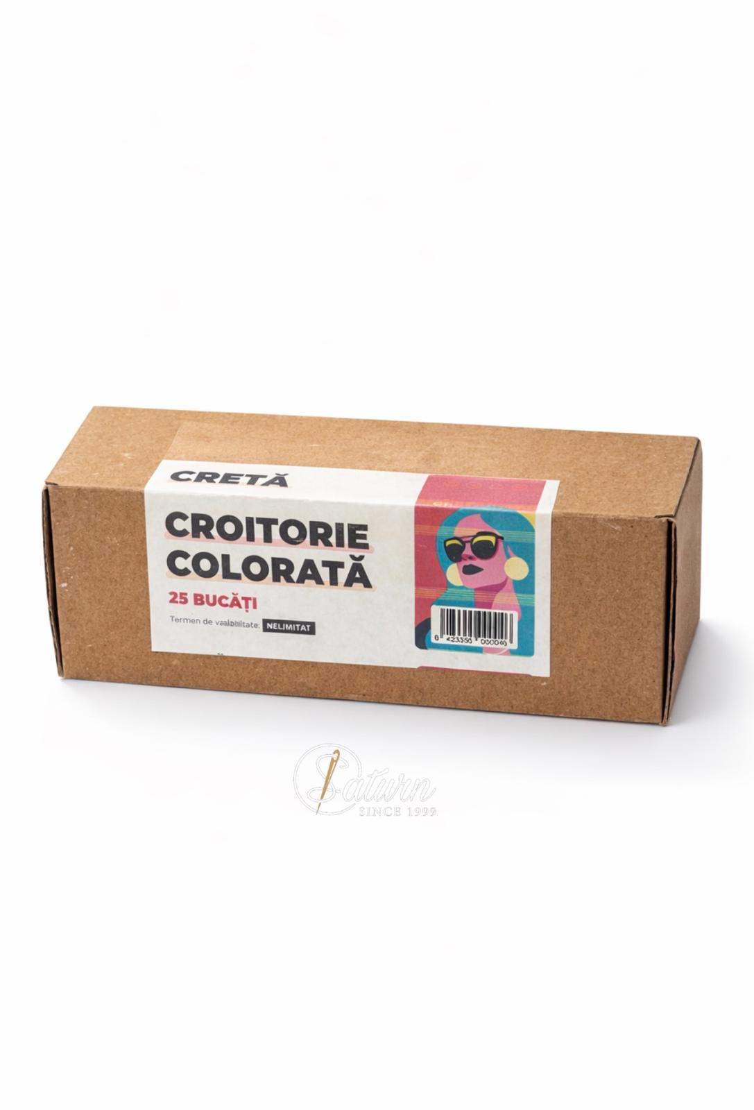 Creta Colorata  Romaneasca (25buc/cutie) critorie mercerie saturn