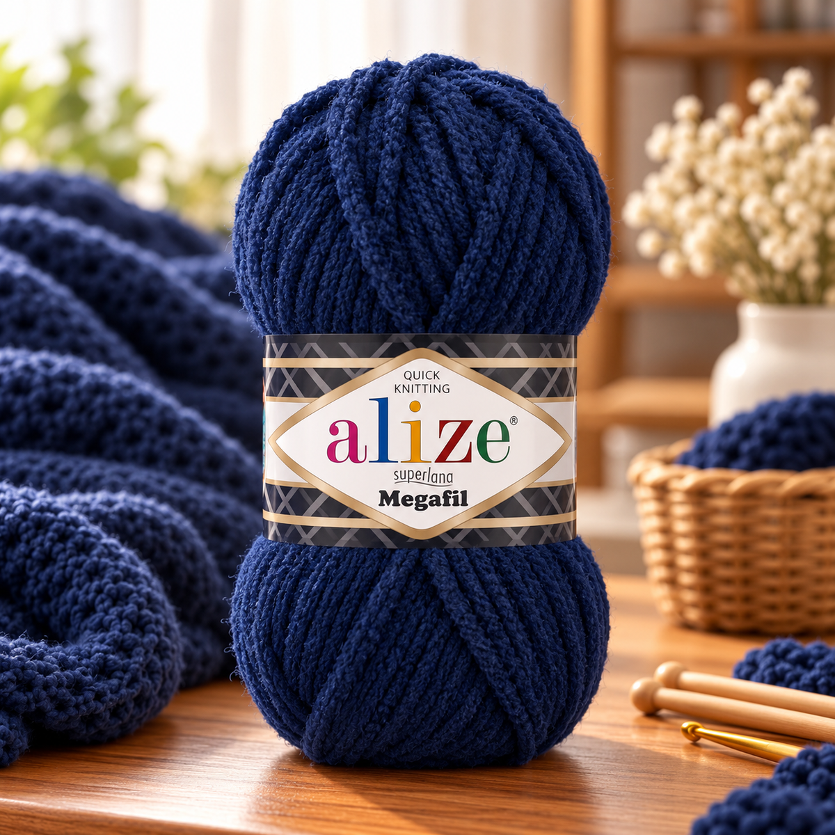 Fir de tricotat Alize Superlana Megafil(100g/buc)