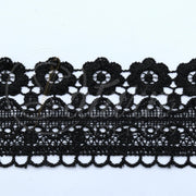 DANTELA GABIR DIN POLIESTER -4478-19-6CM (10 YARDS/CARD 9,10 METRI) mercerie saturn dantela cu flori