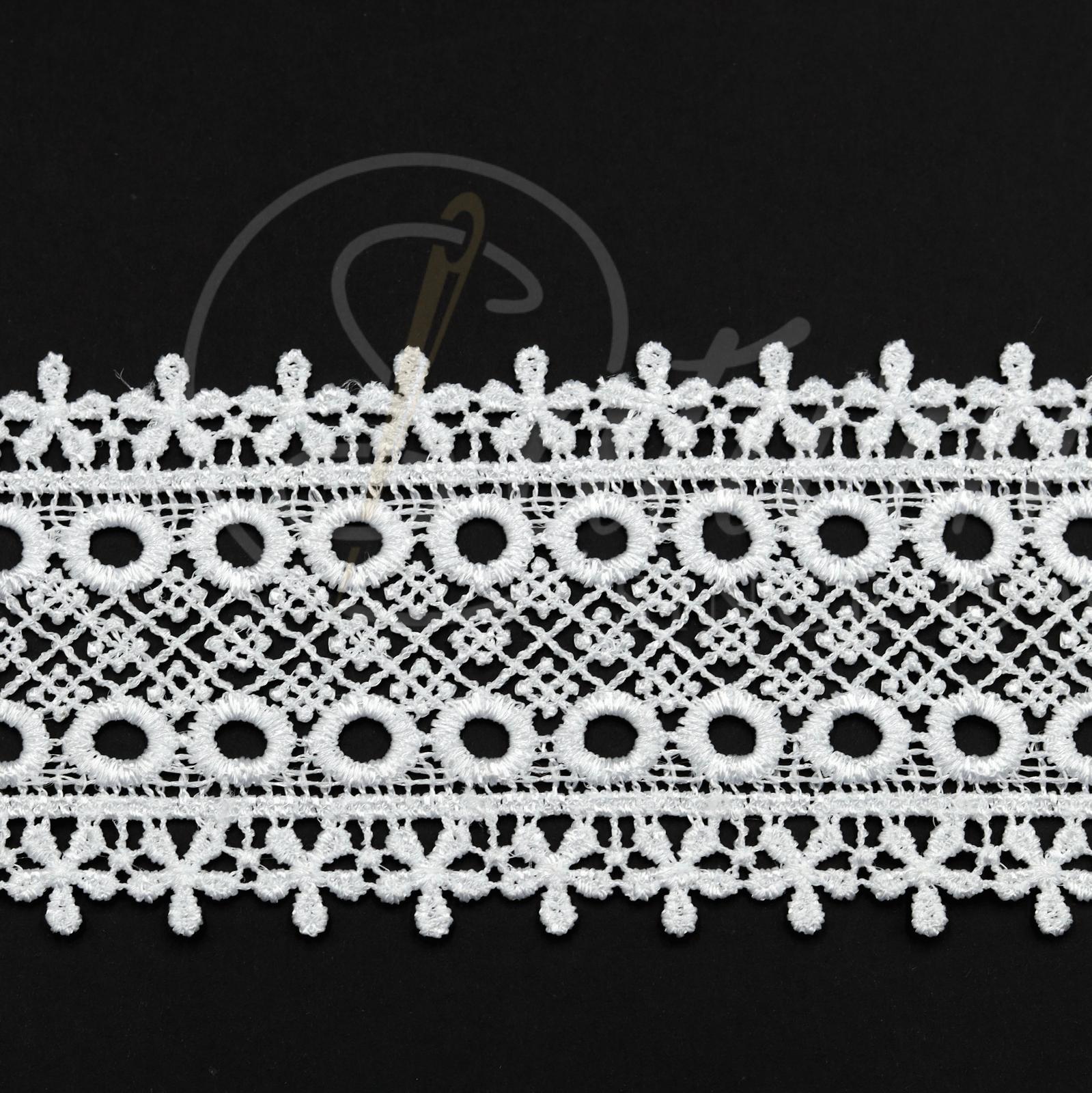 DANTELA GABIR DIN POLIESTER 6,5CM #4478-38- (10 YARDS/CARD 9,10 METRI) mercerie saturn dantela poliester