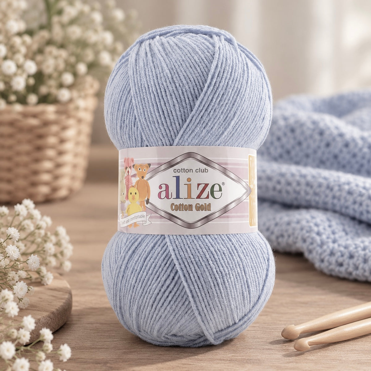 Fir de Tricotat Si Crosetat Cotton Gold (100 g/buc)