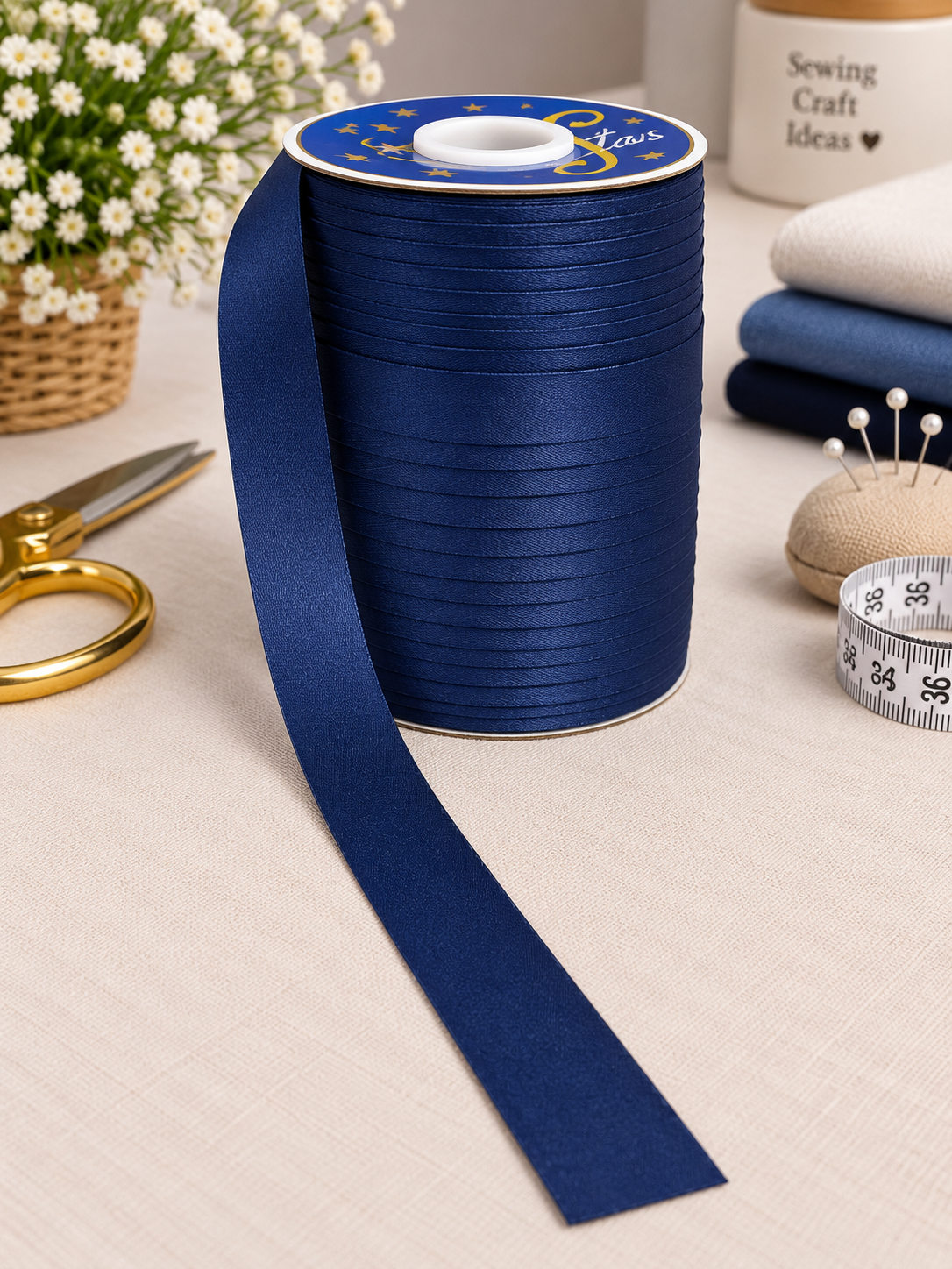 Banda bias satinata 20mm, 100 yards\Rola (91 m\Rola), banda pentru finisare croitorie,Diverse Culori