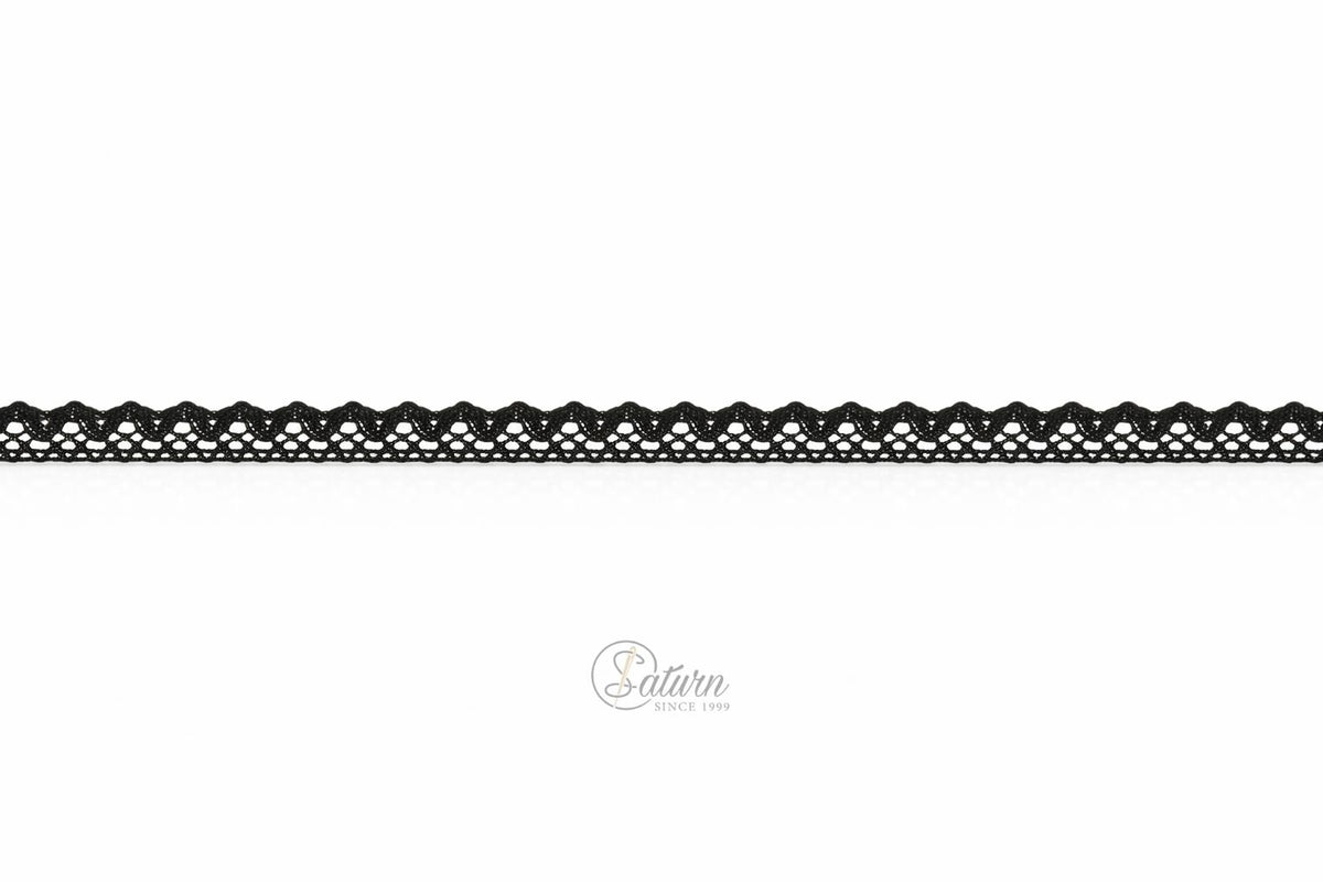 Dantela bumbac alba model 1334, latime 1.5 cm, rola 50 yards, banda decorativa pentru croitorie