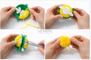 Dispozitiv/Aparat pentru realizat ciucuri (Pom-Pom Maker) – Set de forme multiple mercerie saturn ciucuri pom pom