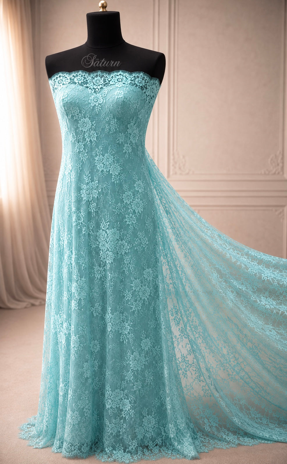 Dantela Chantilly -Model (#0329)Latime 150 cm, 3 m