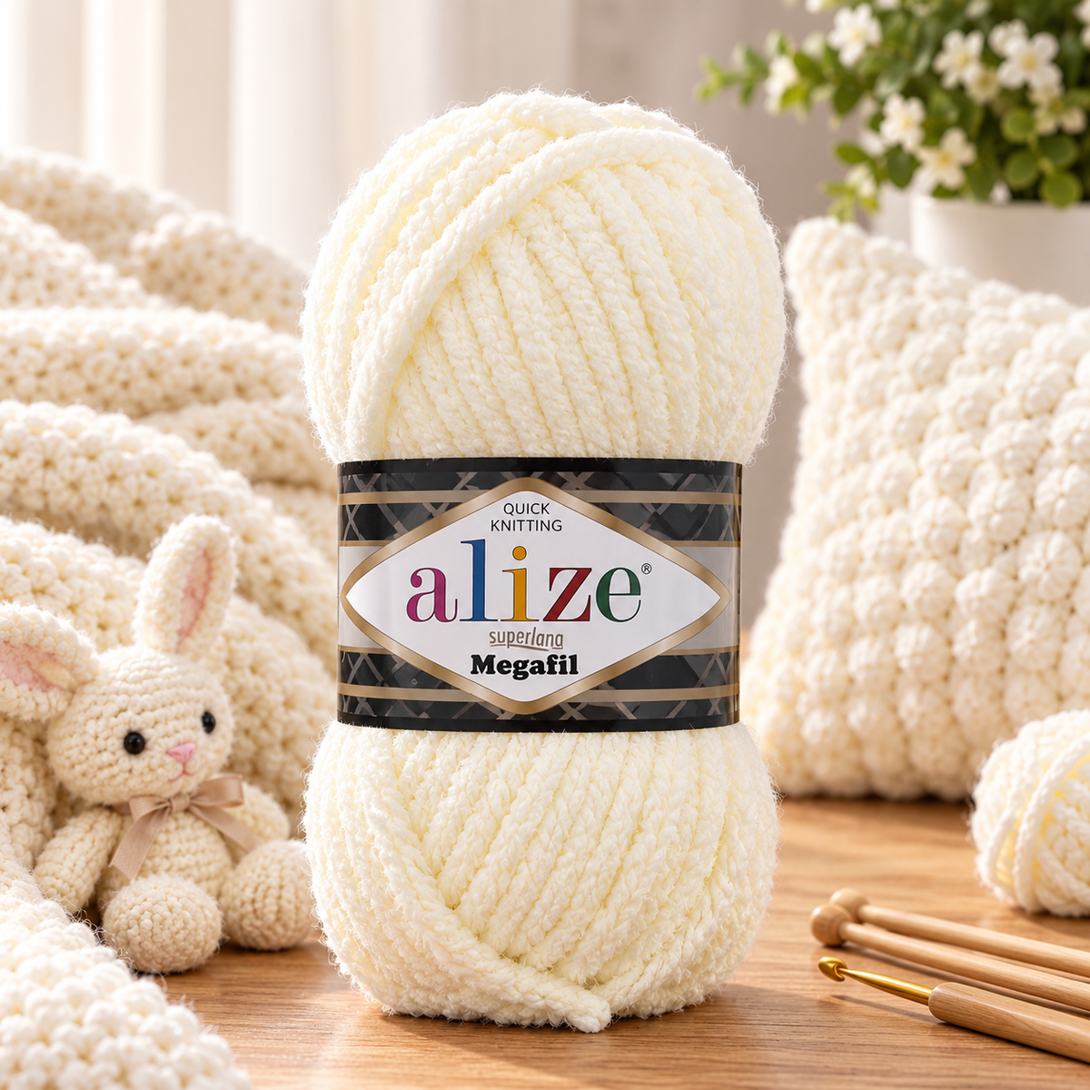Fir de tricotat Alize Superlana Megafil(100g/buc)