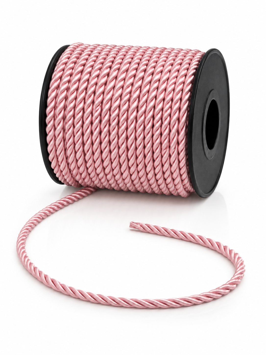 Snur Rasucit din Poliester 4 mm – Rola 25 m – Accesoriu Decorativ Textil