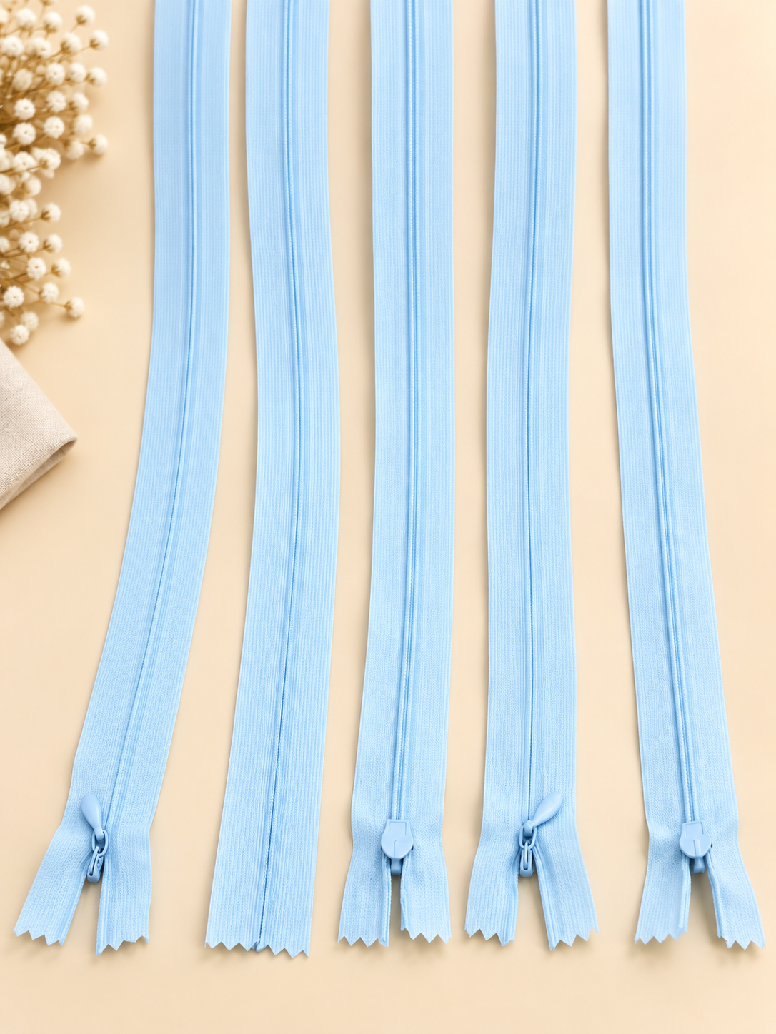 Set 50 fermoare ascunse 60cm,plastic rezistent,tip 3