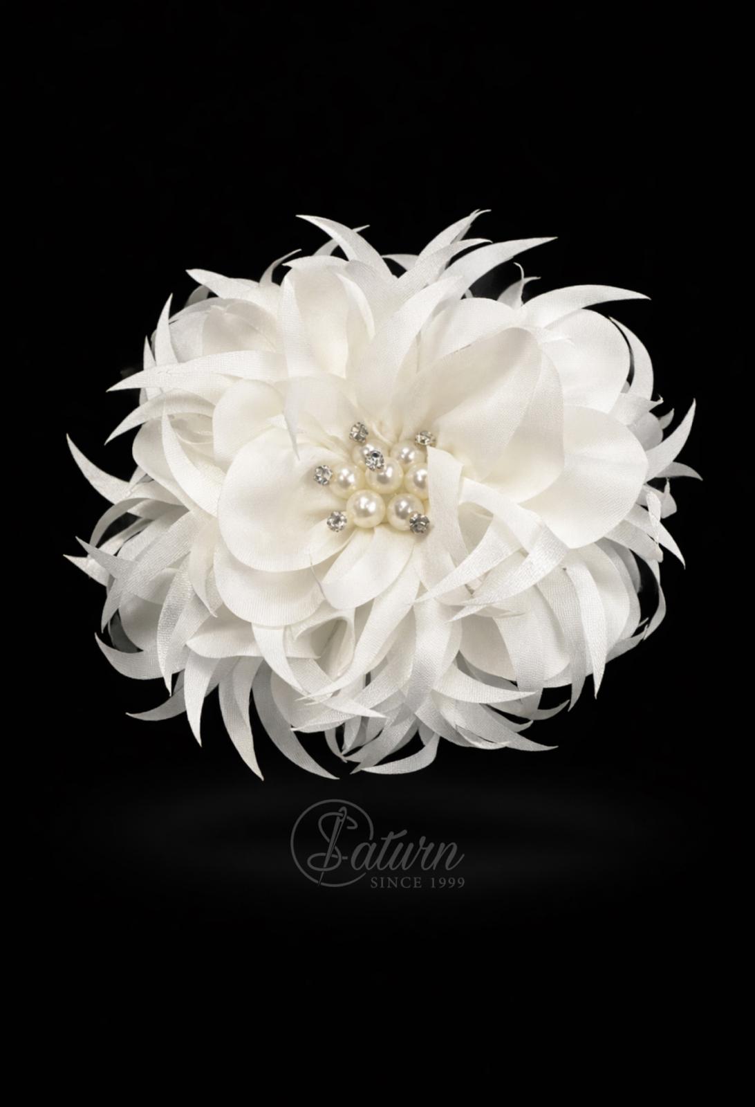 Floare Decorativa 3D Cu Perle/10cm mercerie saturn  abl 