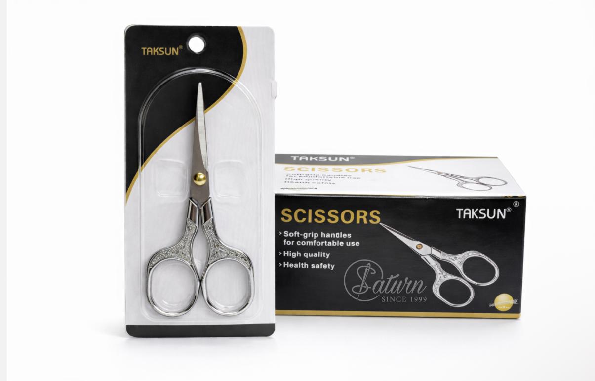 Foarfeca Premium cu Manere Argintii – Precizie, Eleganta și Confort mercerie saturn forfecute