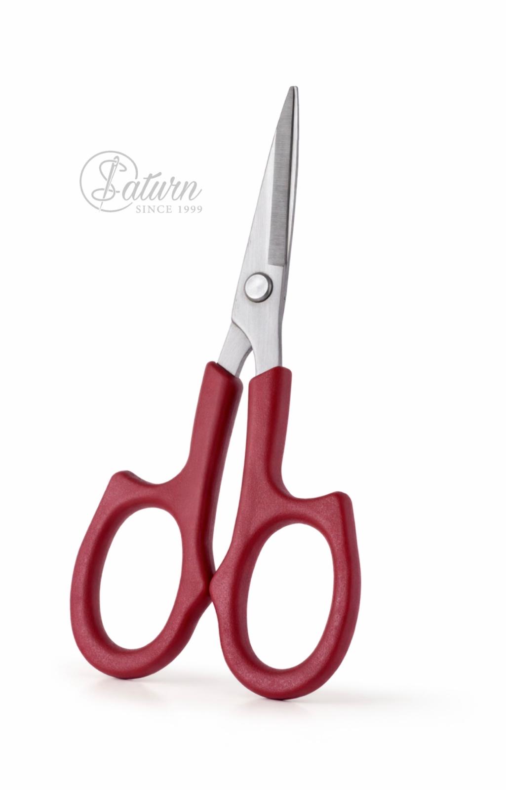 Foarfeca croitorie 15 cm cu maner rosu – precizie pentru lucru fin mercerie saturn 