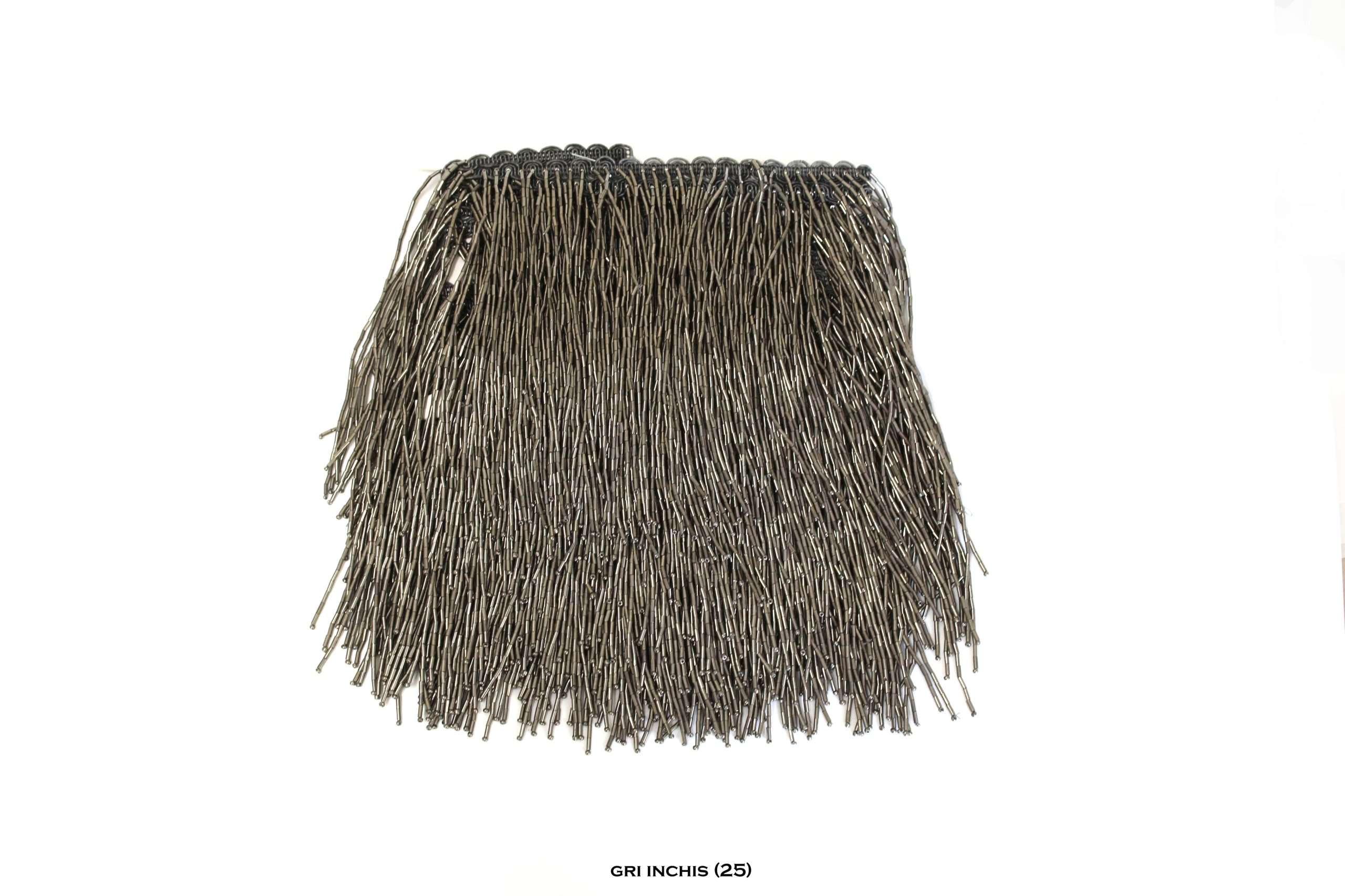 Franjuri din Sticla pe Banda Brodata – Latime 15 cm – Vandut la Metru