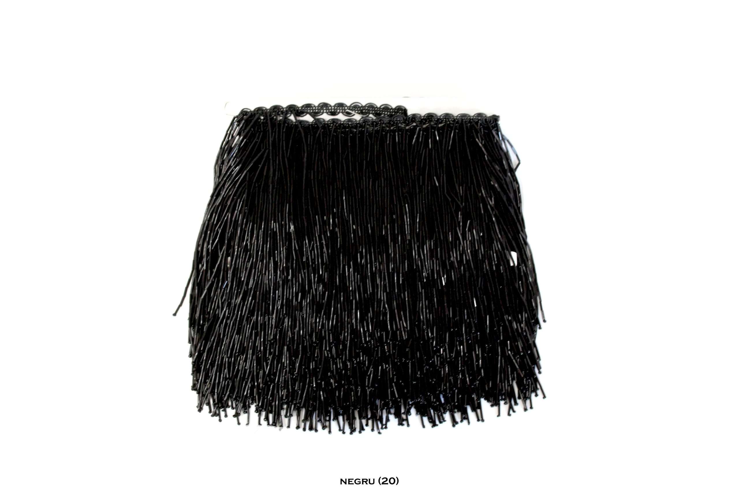 Franjuri din Sticla pe Banda Brodata – Latime 15 cm – Vandut la Metru