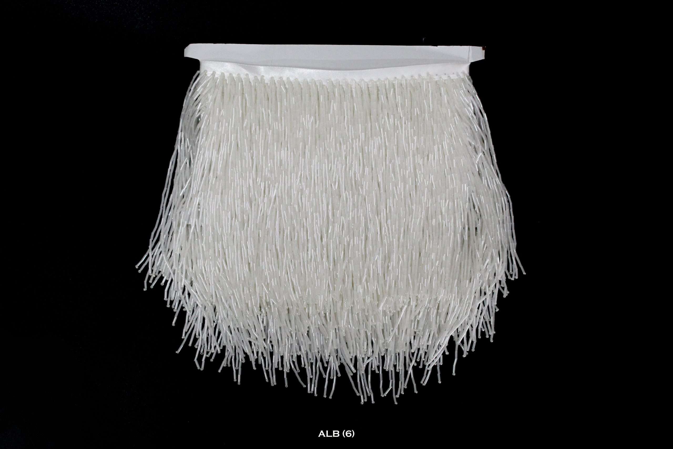 Franjuri de Sticla Pe Banda Satin 15 cm/la metru