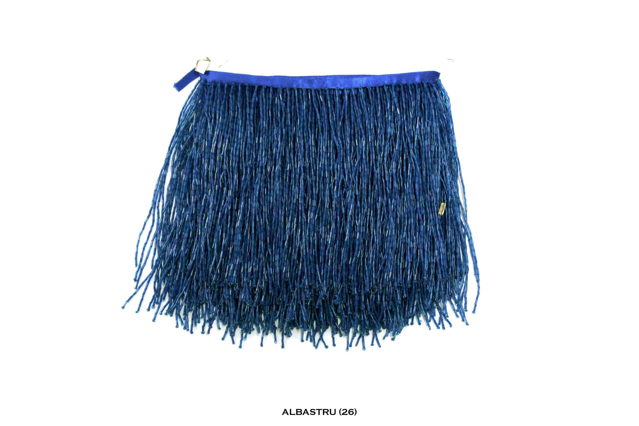 Franjuri de Sticla Pe Banda Satin 15 cm/la metru