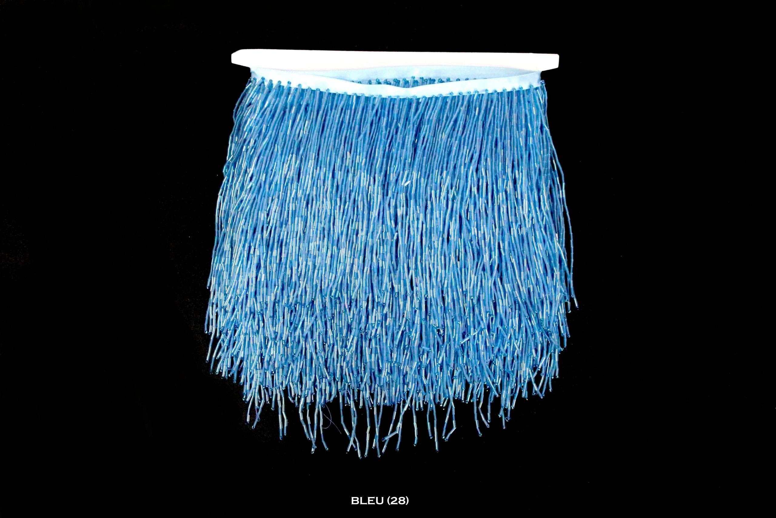 Franjuri de Sticla Pe Banda Satin 15 cm/la metru