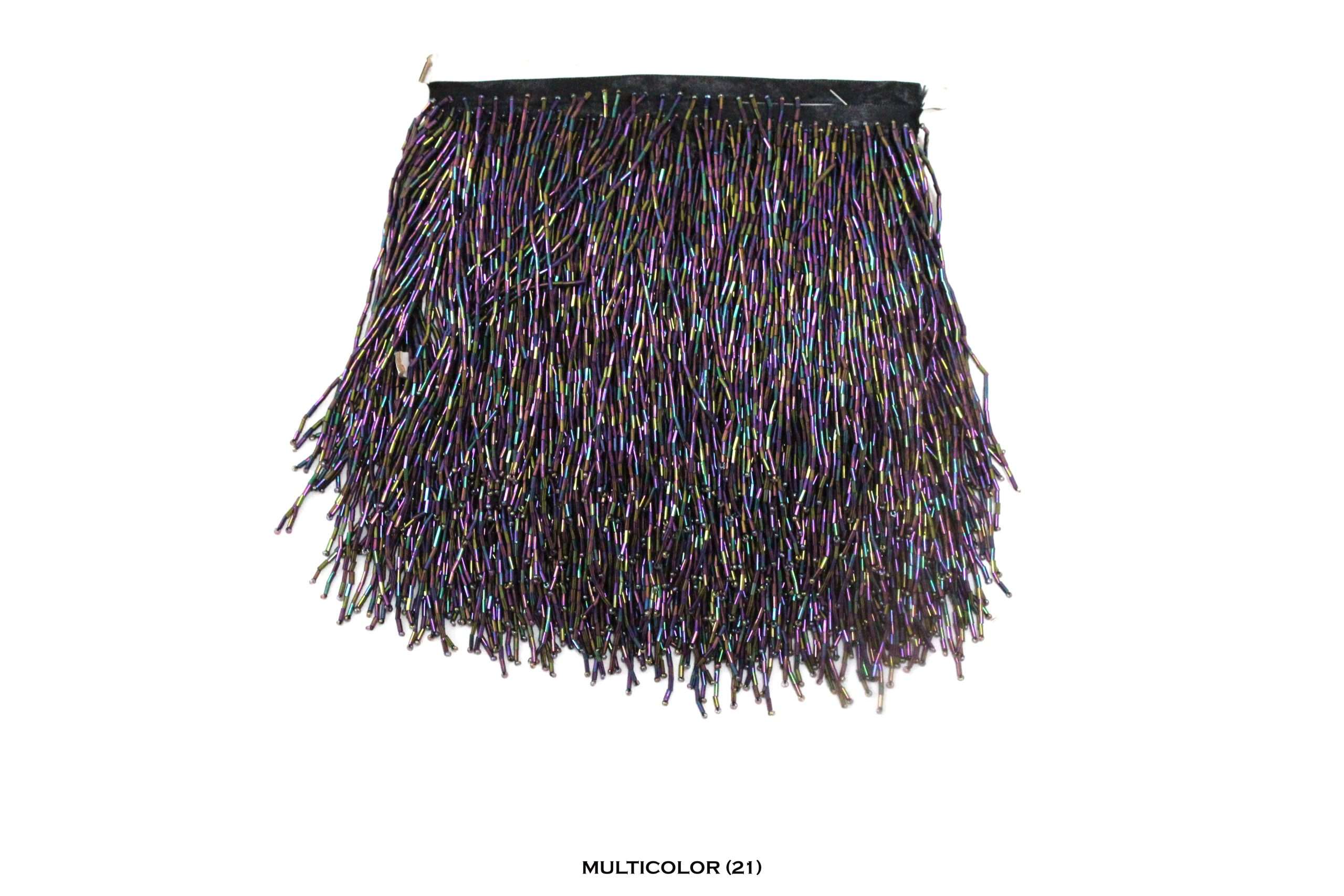 Franjuri de Sticla Pe Banda Satin 15 cm/la metru