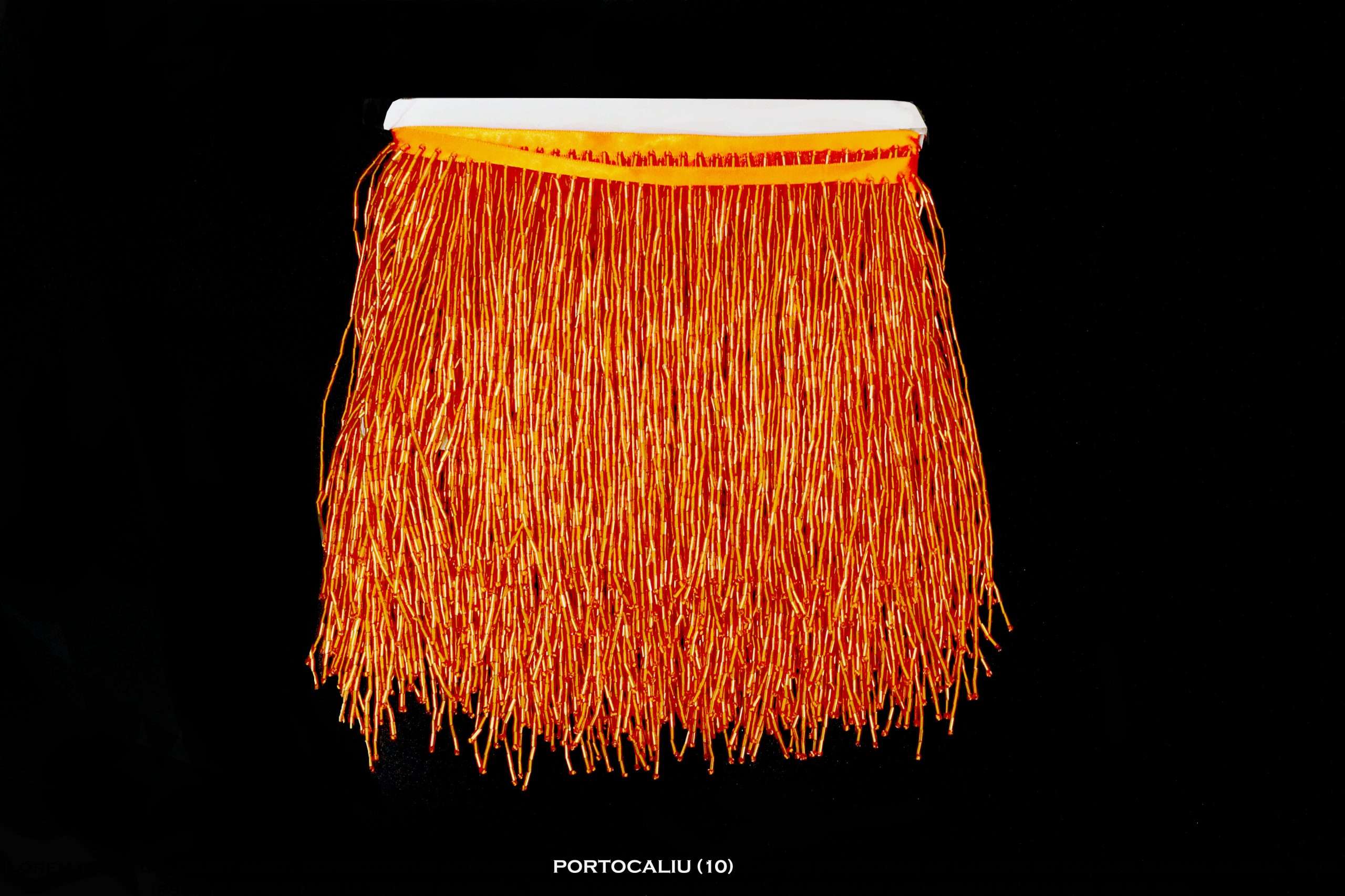 Franjuri de Sticla Pe Banda Satin 15 cm/la metru