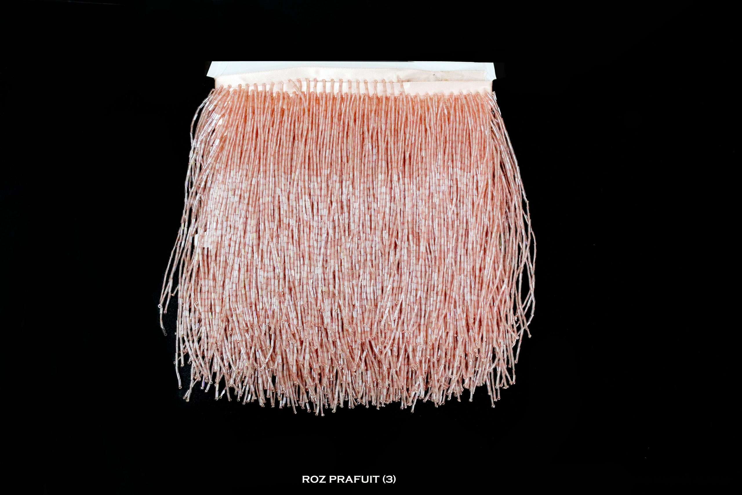 Franjuri de Sticla Pe Banda Satin 15 cm/la metru