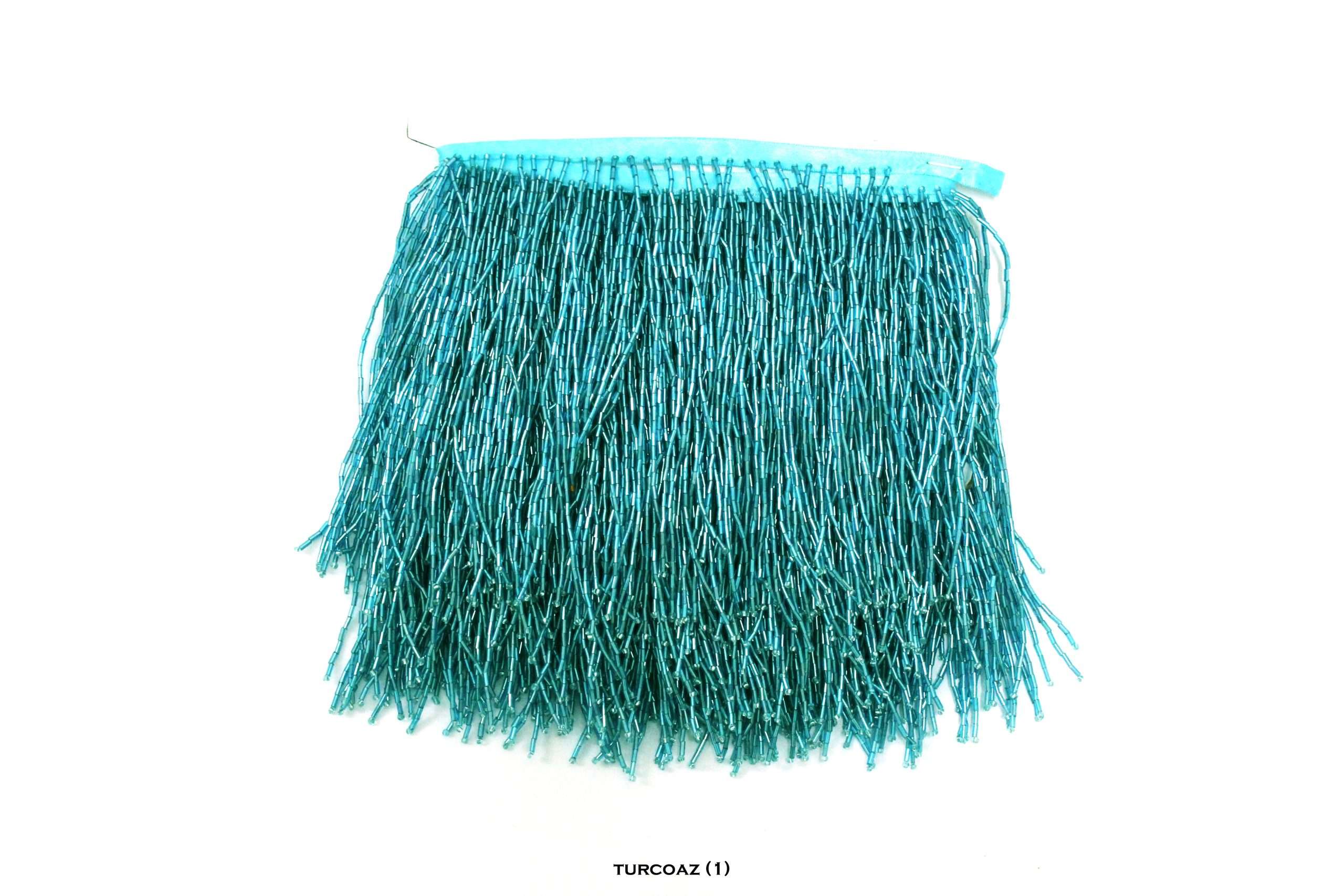 Franjuri de Sticla Pe Banda Satin 15 cm/la metru