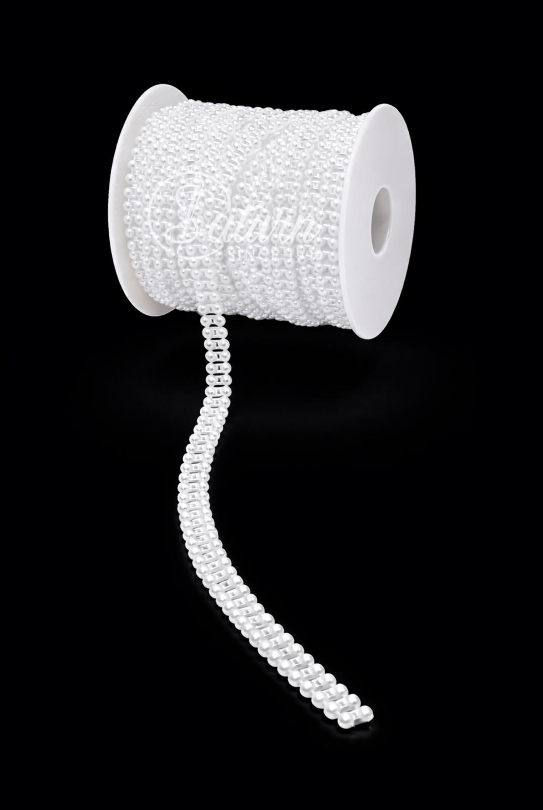 Jumatati de Perle Duble pe Sirag 4 mm – 25 Yards/Rola | Mercerie 