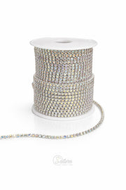 Lant cu strasuri SS12 la metru – strasuri decorative pentru haine si accesorii mercerie saturn 