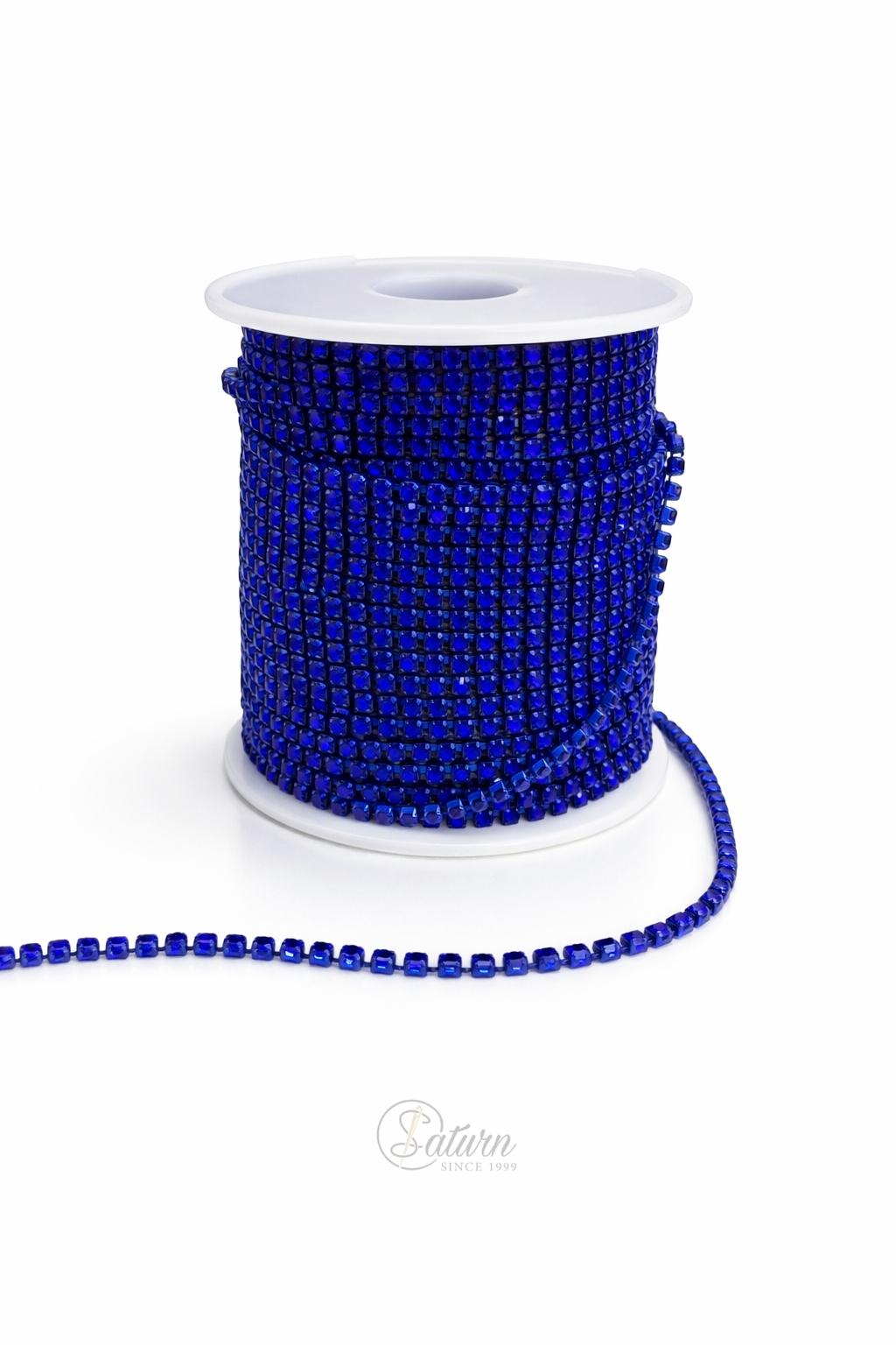 Lant cu strasuri SS12 la metru – strasuri decorative pentru haine si accesorii mercerie saturn  