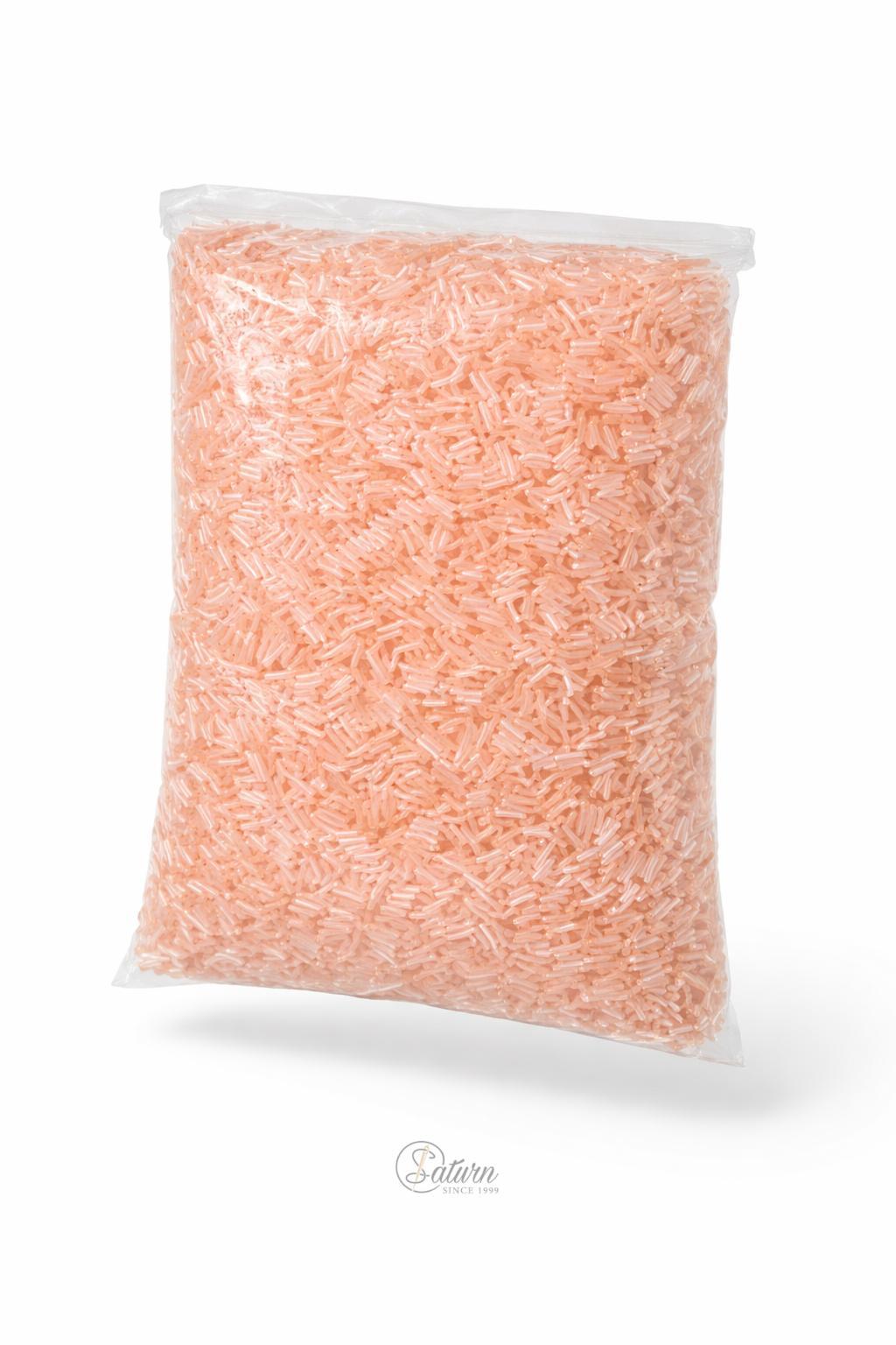 Margele tubulare din sticla transparente 7 mm, 500 gr/punga, accesorii pentru bijuterii si handmade 