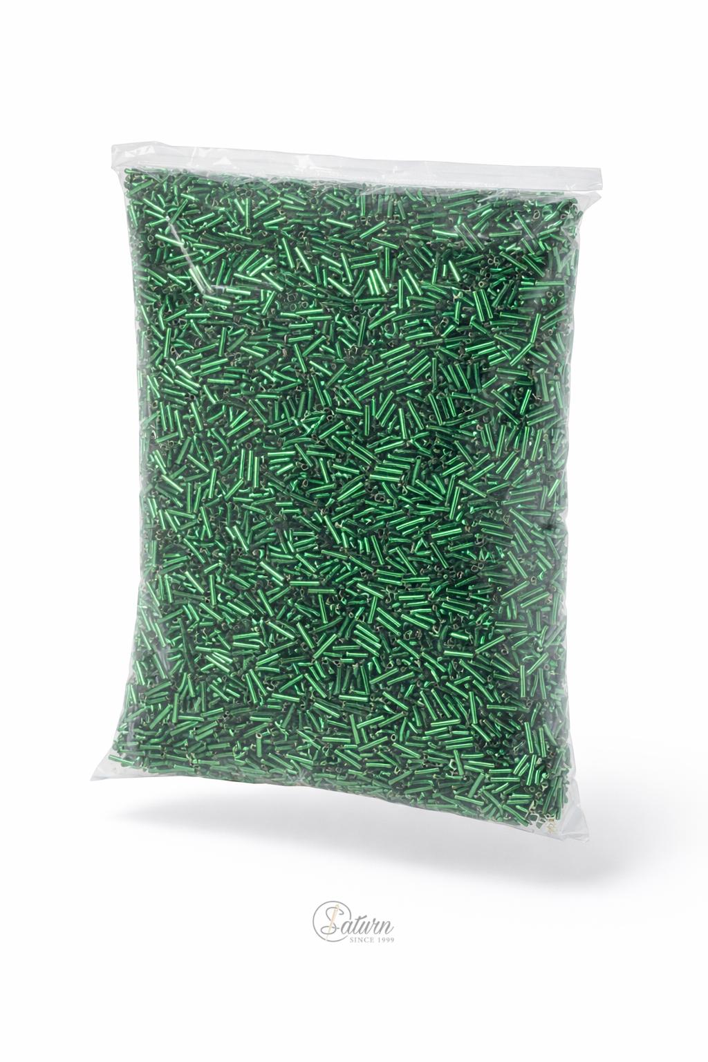 Margele tubulare din sticla transparente 7 mm, 500 gr/punga, accesorii pentru bijuterii si handmade 