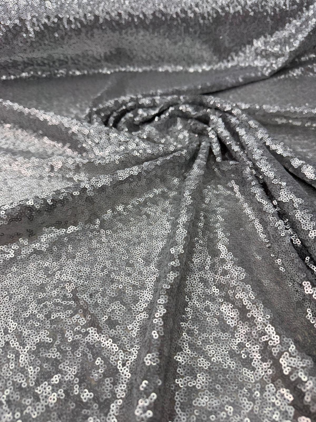 Material Elegant cu Paiete Stralucitoare pentru Rochii Couture 140cm/la metru