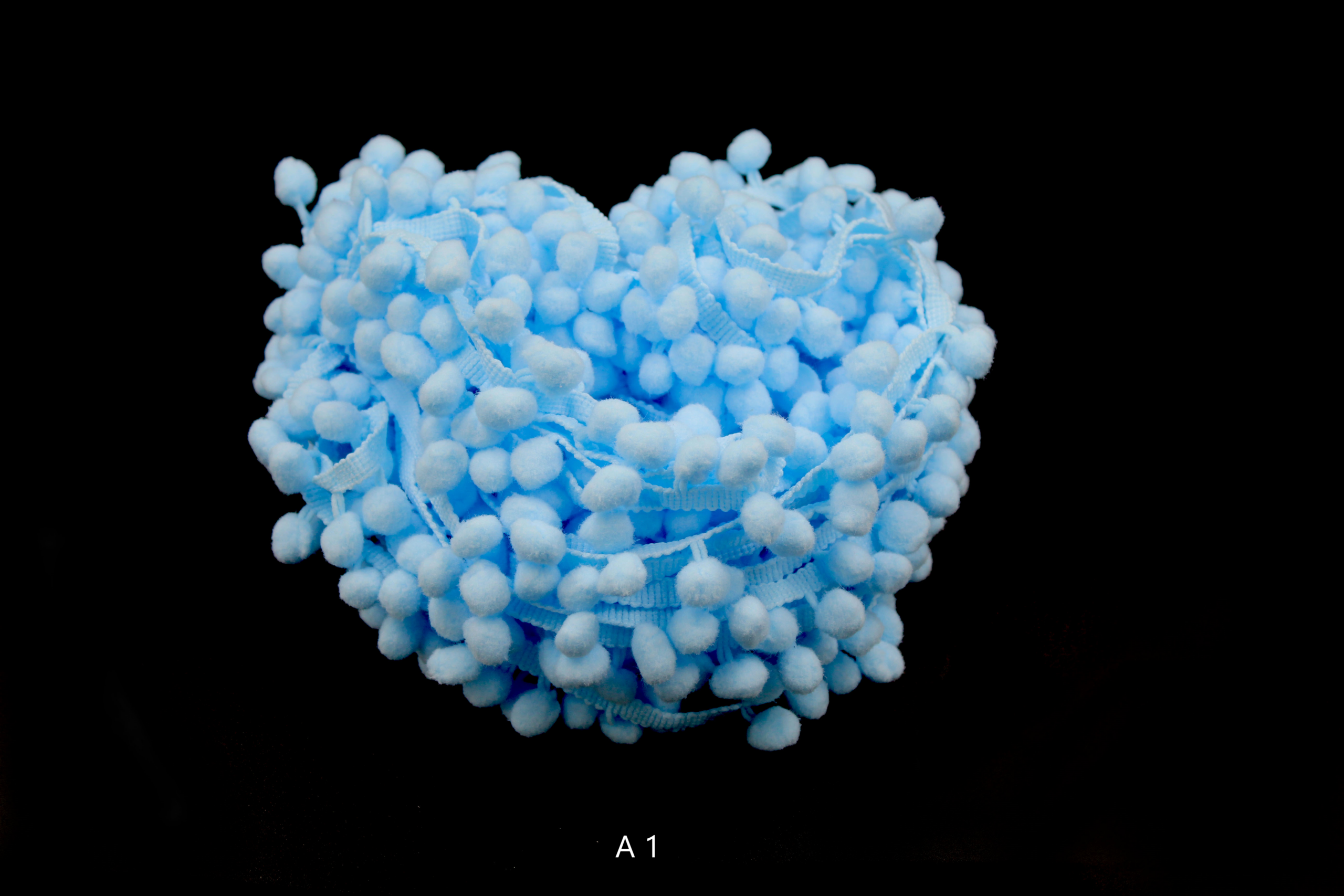 Ciucuri Decorativi Pom Pom Colorați – Bandă din Bumbac 20 m | Mercerie