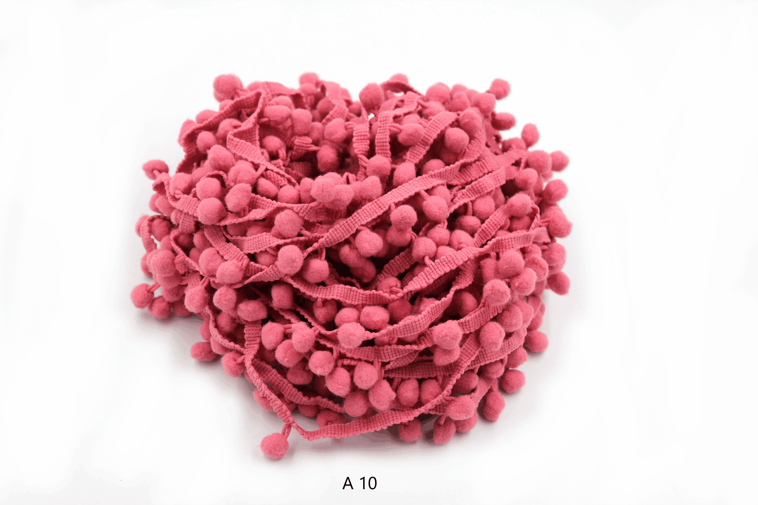Ciucuri Decorativi Pom Pom Colorați – Bandă din Bumbac 20 m | Mercerie