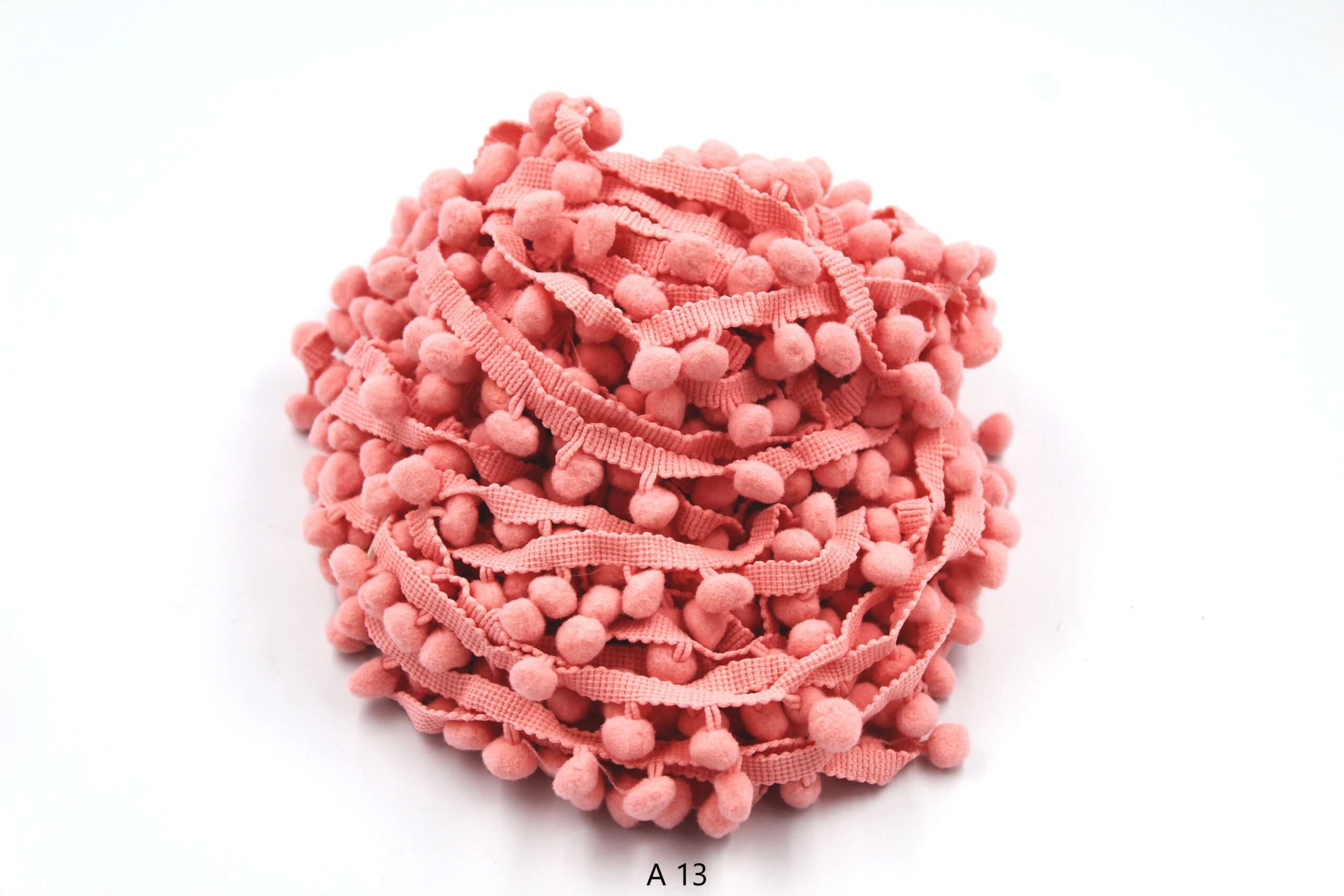 Ciucuri Decorativi Pom Pom Colorați – Bandă din Bumbac 20 m | Mercerie