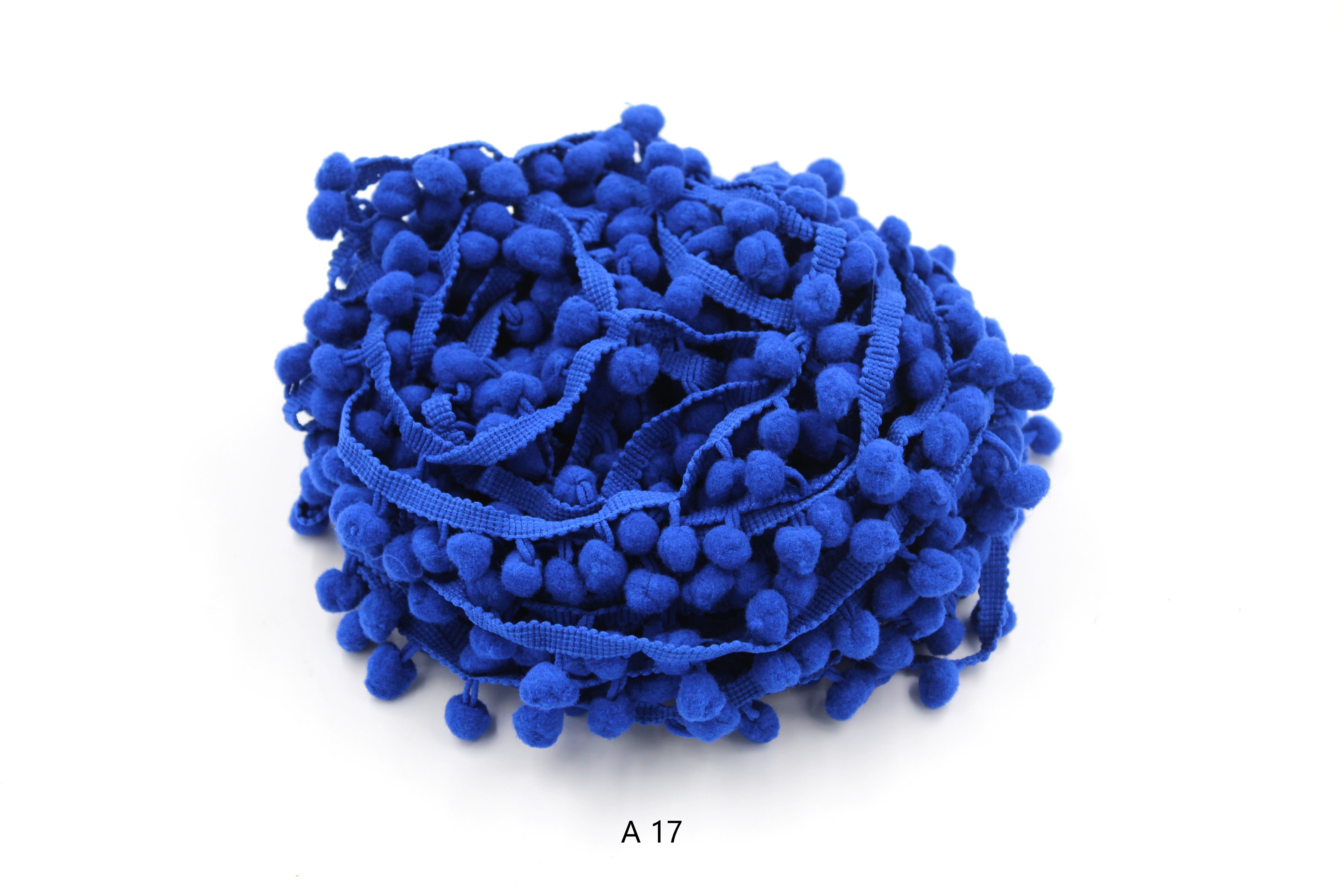 Ciucuri Decorativi Pom Pom Colorați – Bandă din Bumbac 20 m | Mercerie