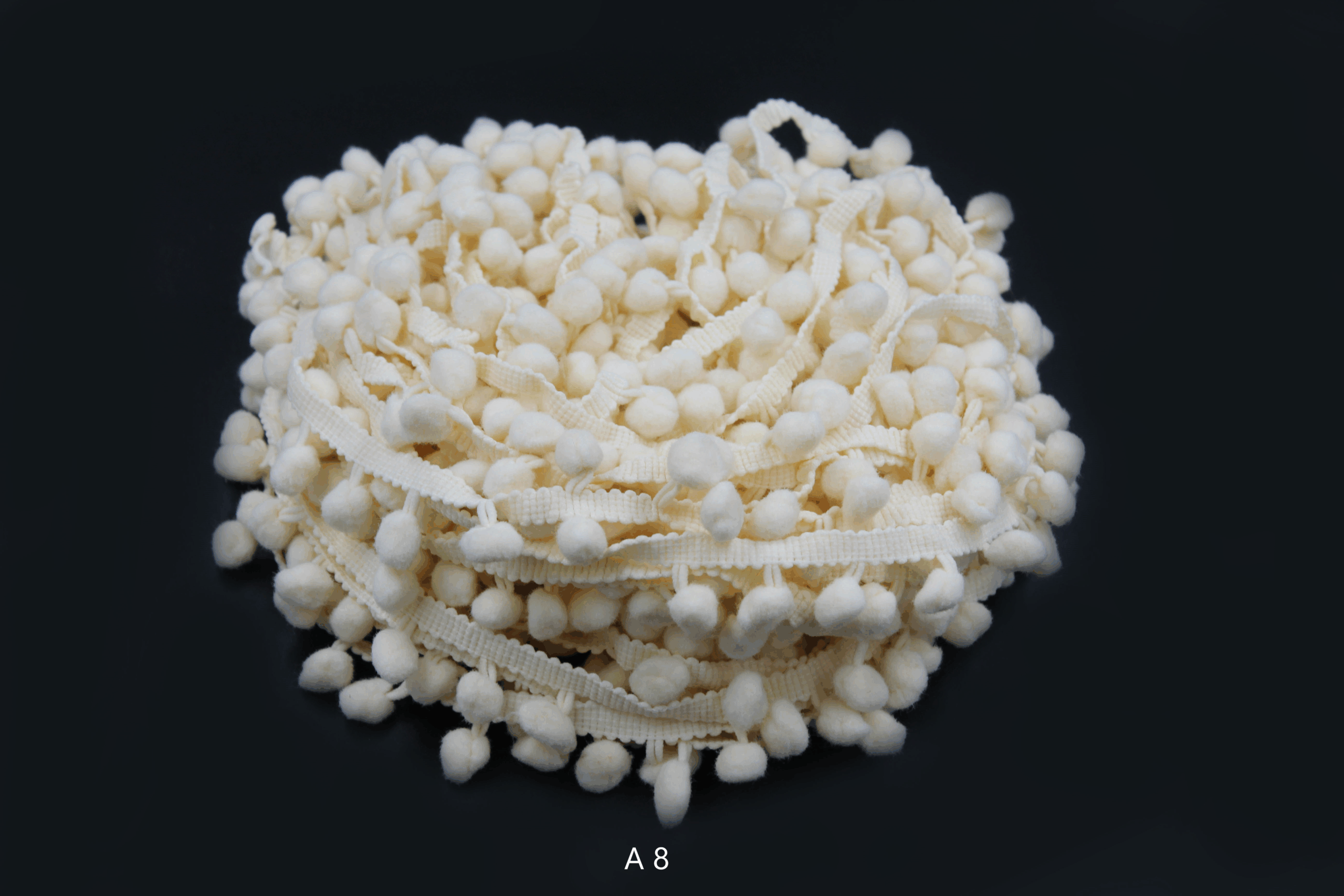 Ciucuri Decorativi Pom Pom Colorați – Bandă din Bumbac 20 m | Mercerie