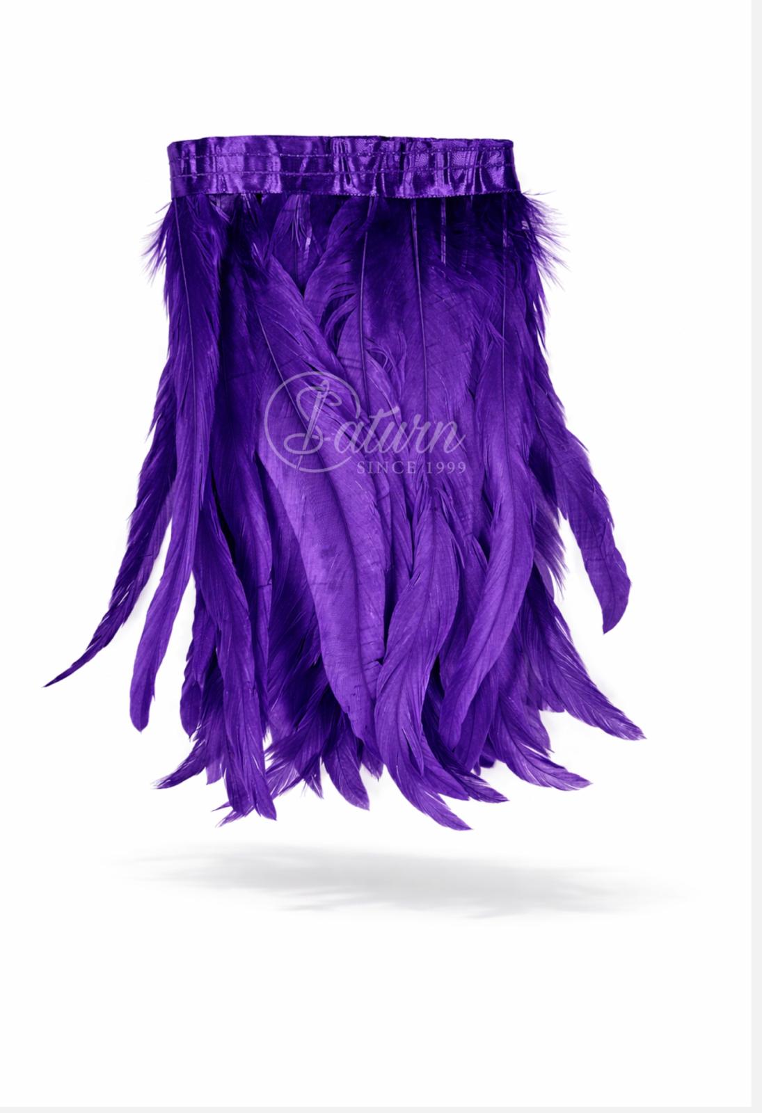 Pene Decorative de Cocos – 2 Metri/Pachet, Lungime 30 cm, Culori Variate