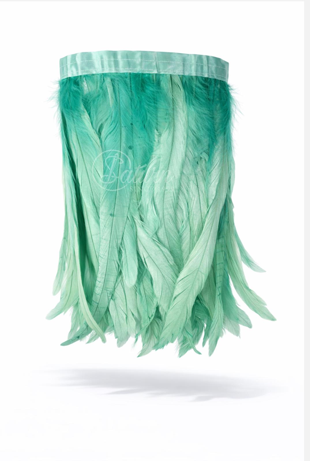 Pene Decorative de Cocos – 2 Metri/Pachet, Lungime 30 cm, Culori Variate