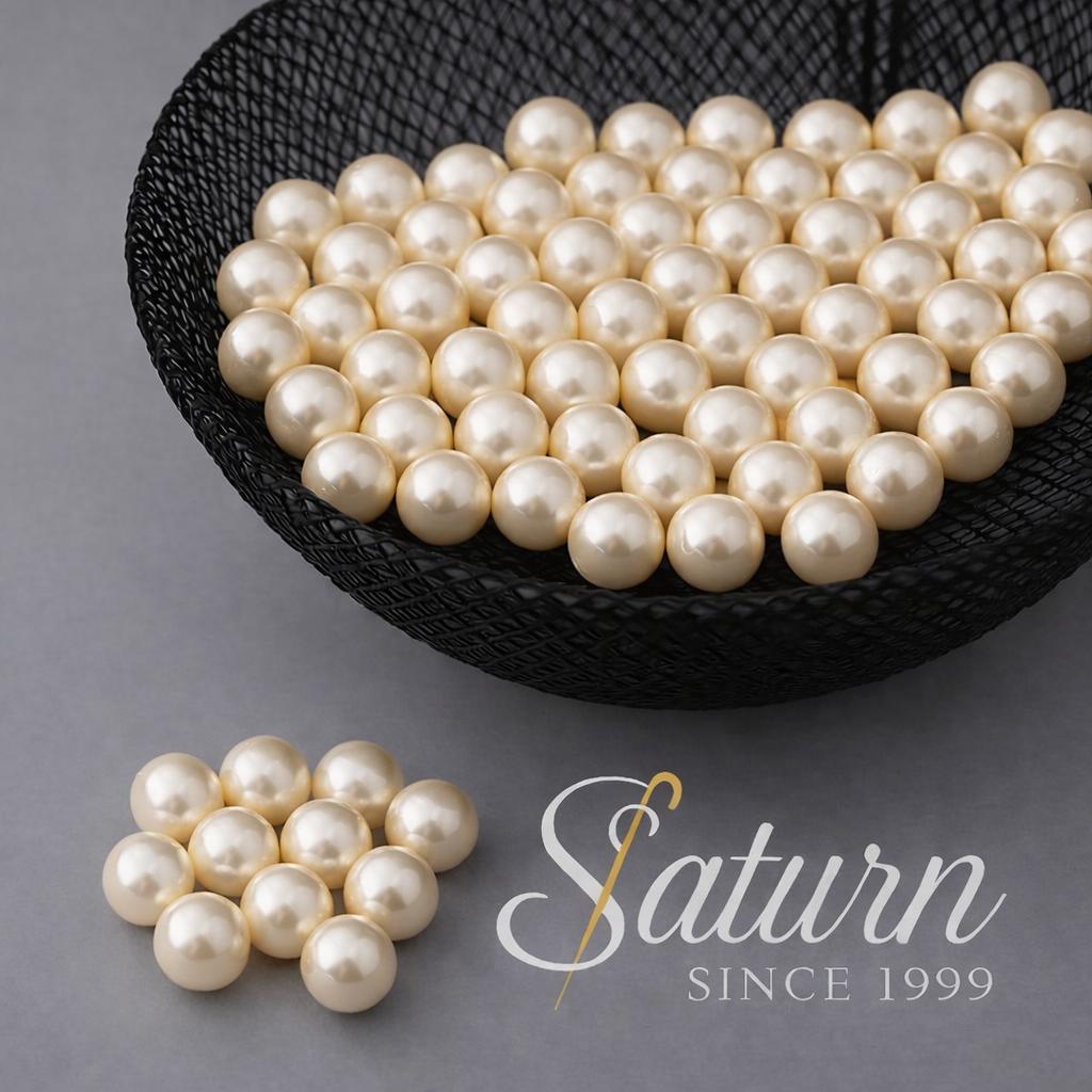 Perle Albe/Ivoar  decorative de cusut  18mm–  500g/punga ivoar 