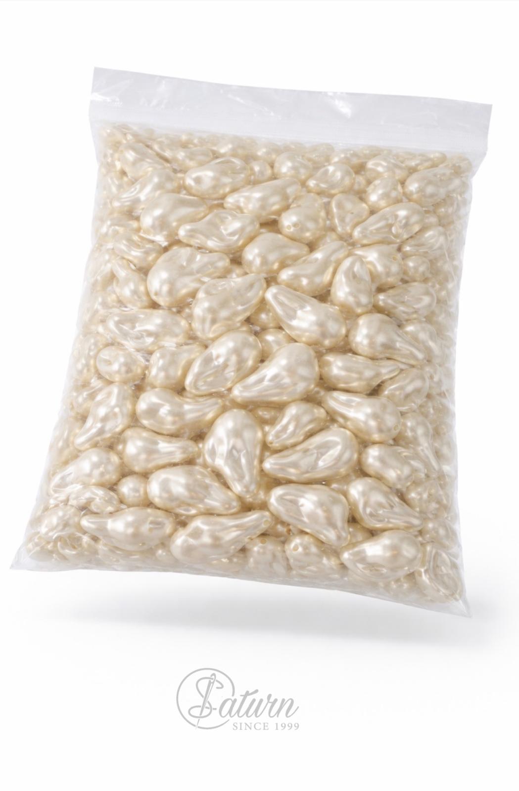 Perle / margele ivoar forma neregulata tip baroc pentru bijuterii si decor/handmade M19 mercerie saturn 