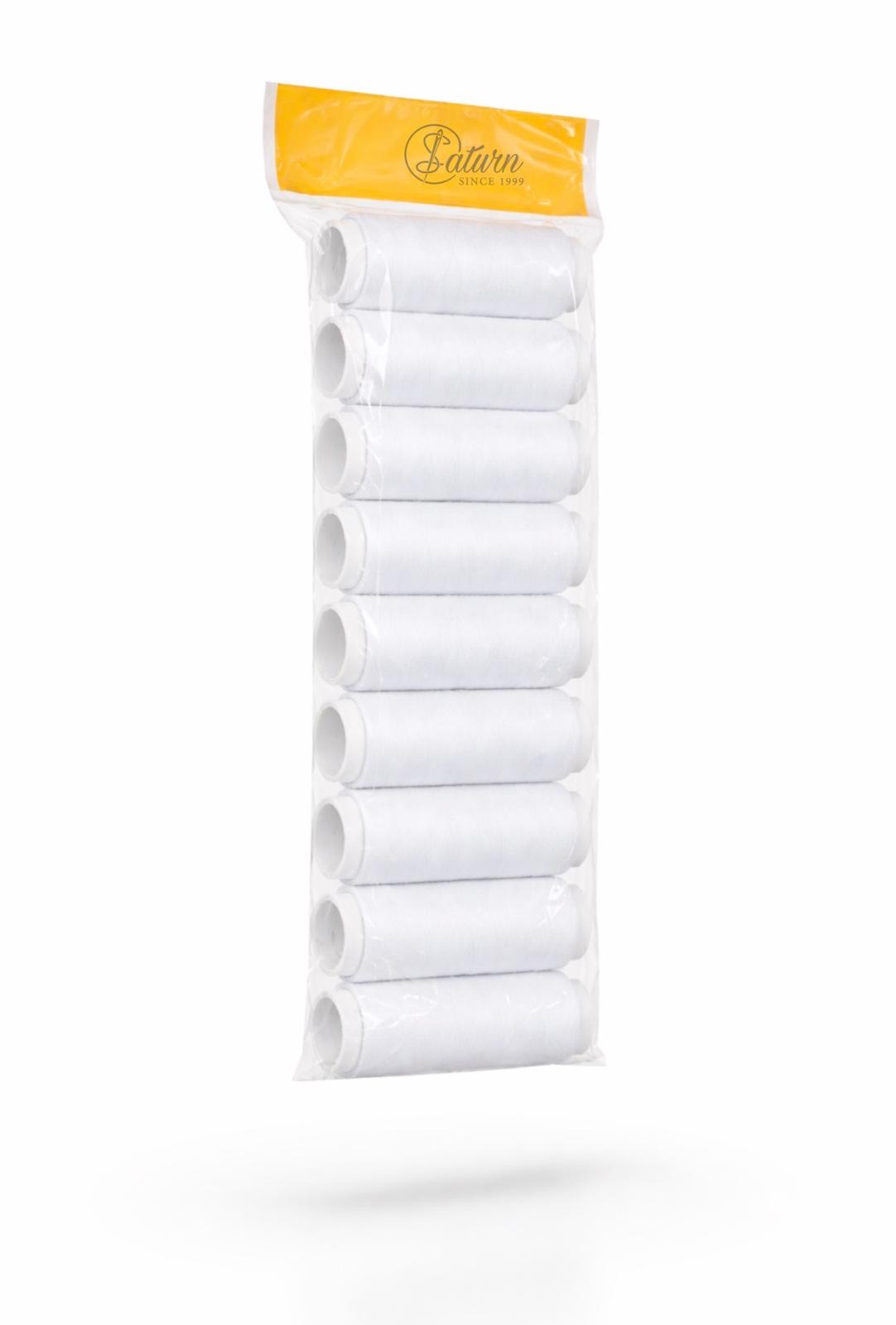 Set 10 papiote de ata – alb / negru / multicolor, pentru cusut manual si masina