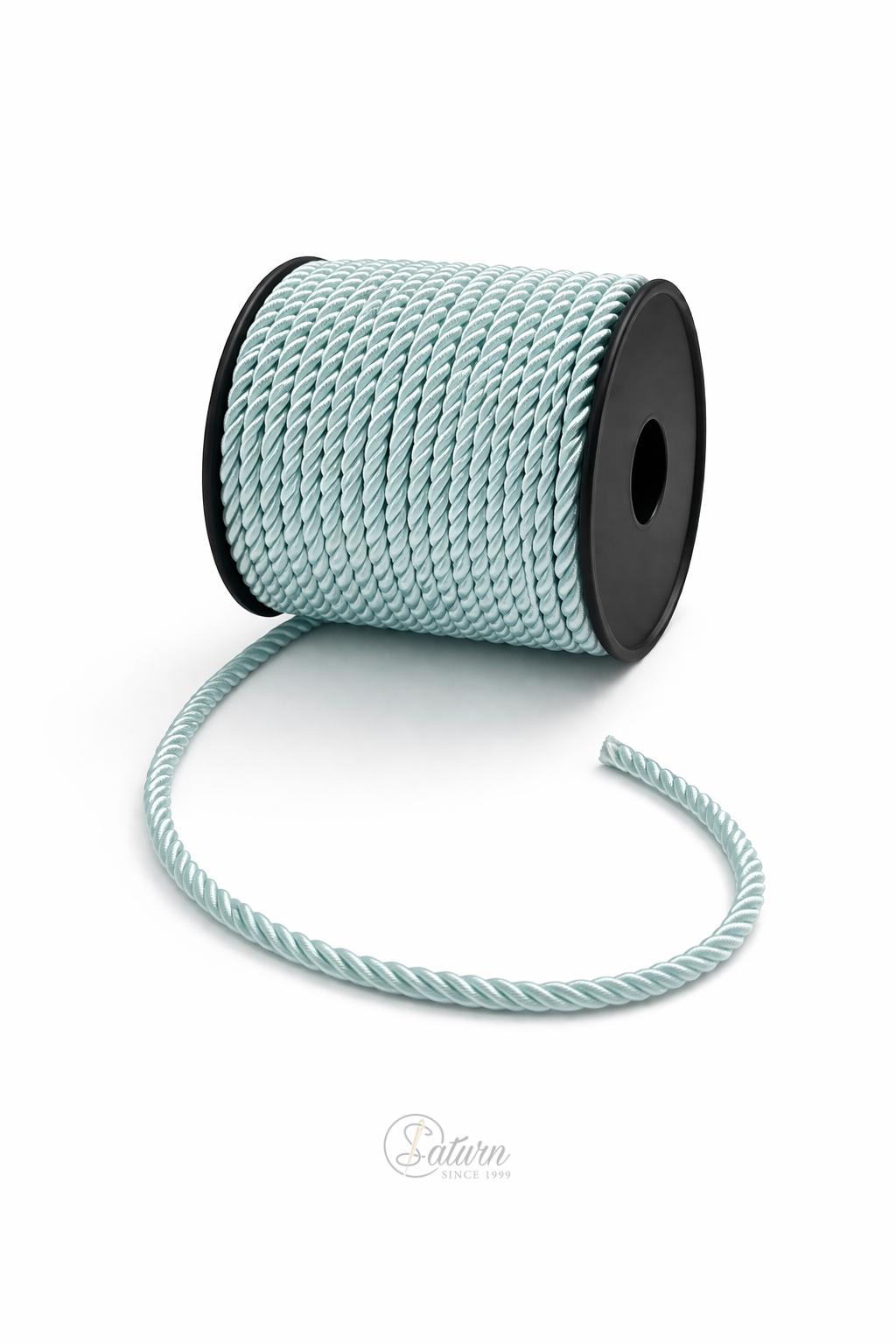 Snur Rasucit din Poliester 4 mm – Rola 25 m – Accesoriu Decorativ Textil 