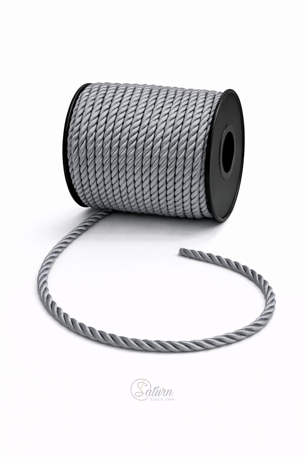 Snur Rasucit din Poliester 4 mm – Rola 25 m – Accesoriu Decorativ Textil