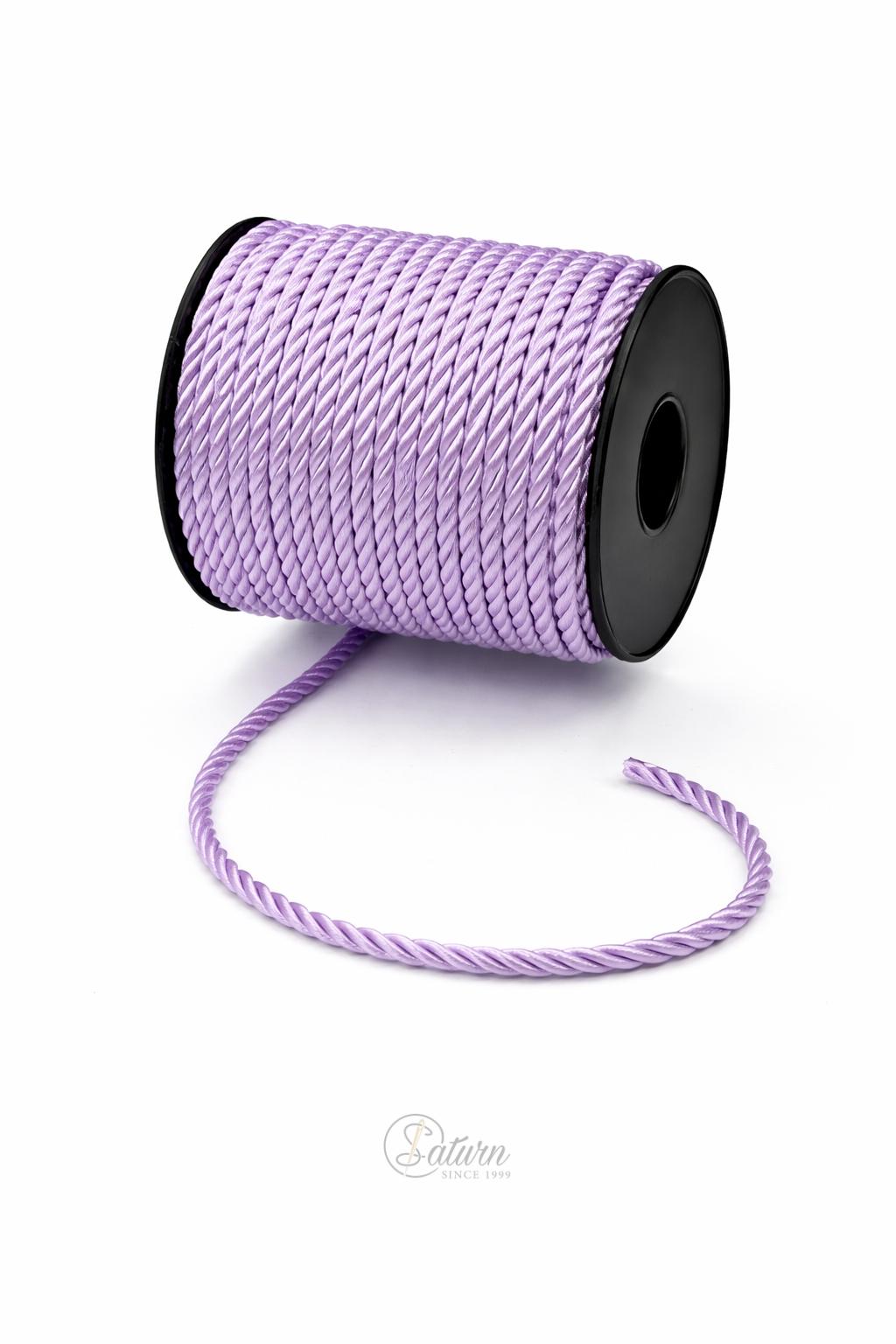 Snur Rasucit din Poliester 4 mm – Rola 25 m – Accesoriu Decorativ Textil 